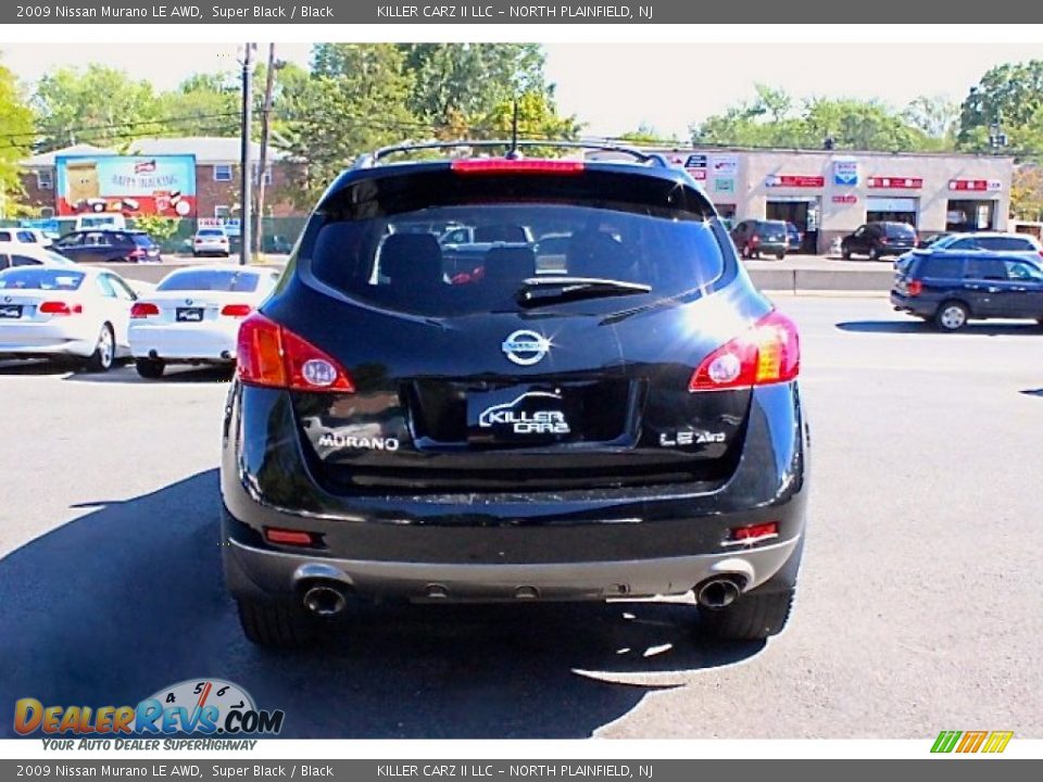 2009 Nissan Murano LE AWD Super Black / Black Photo #6