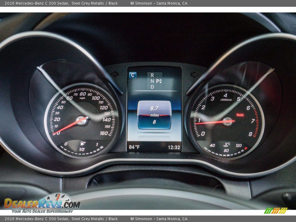 2016 Mercedes-Benz C 300 Sedan Steel Grey Metallic / Black Photo #8