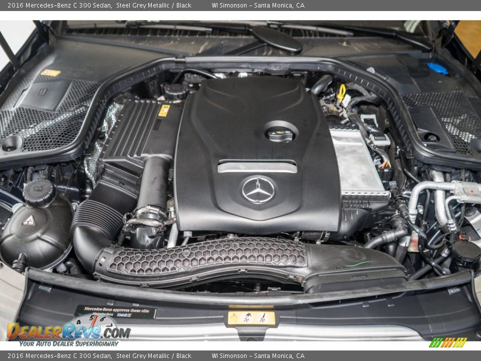 2016 Mercedes-Benz C 300 Sedan Steel Grey Metallic / Black Photo #9
