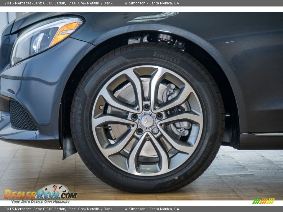 2016 Mercedes-Benz C 300 Sedan Steel Grey Metallic / Black Photo #10