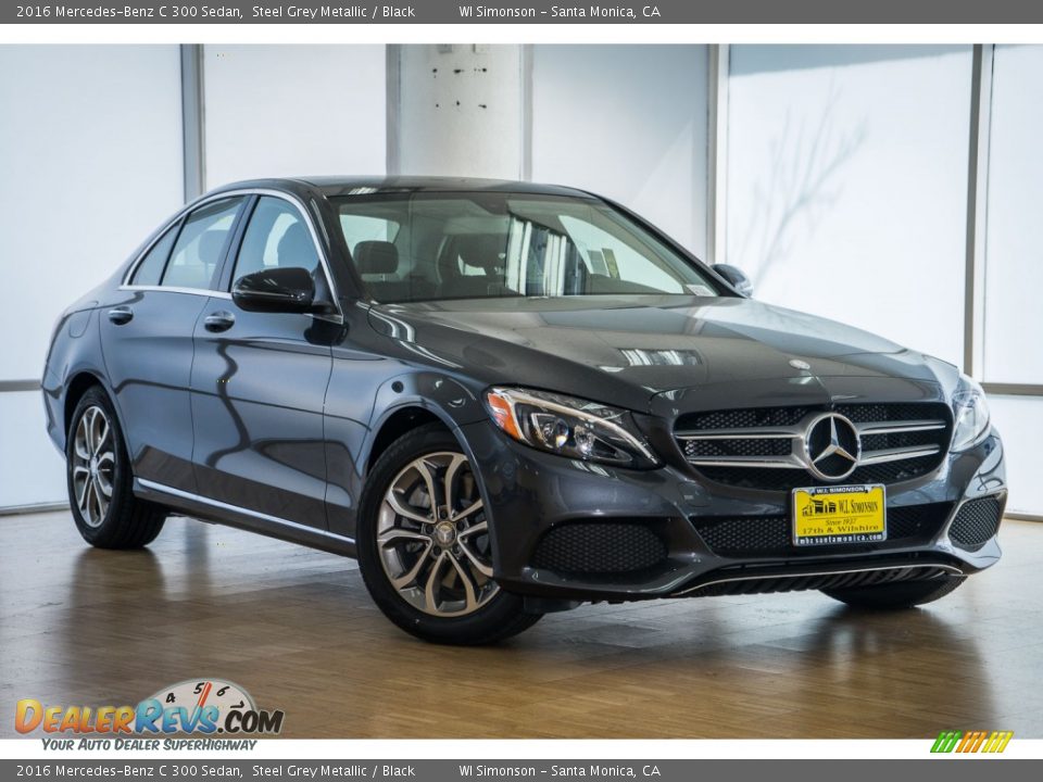 2016 Mercedes-Benz C 300 Sedan Steel Grey Metallic / Black Photo #12