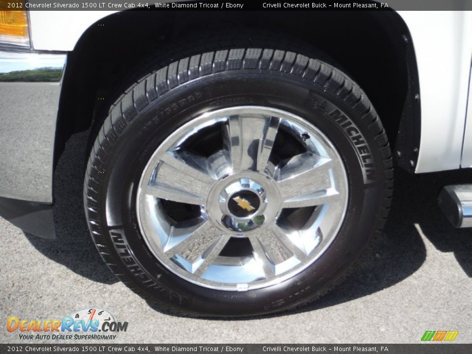 2012 Chevrolet Silverado 1500 LT Crew Cab 4x4 White Diamond Tricoat / Ebony Photo #3