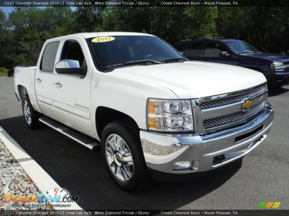 2012 Chevrolet Silverado 1500 LT Crew Cab 4x4 White Diamond Tricoat / Ebony Photo #6