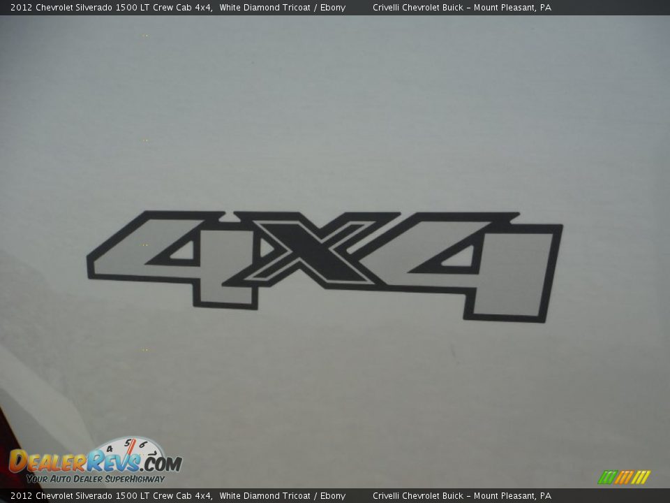 2012 Chevrolet Silverado 1500 LT Crew Cab 4x4 White Diamond Tricoat / Ebony Photo #7