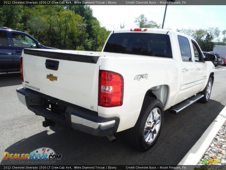 2012 Chevrolet Silverado 1500 LT Crew Cab 4x4 White Diamond Tricoat / Ebony Photo #8