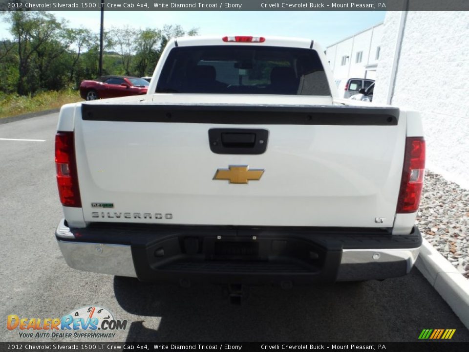 2012 Chevrolet Silverado 1500 LT Crew Cab 4x4 White Diamond Tricoat / Ebony Photo #9