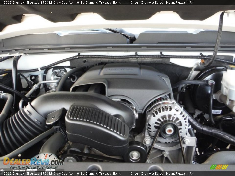 2012 Chevrolet Silverado 1500 LT Crew Cab 4x4 White Diamond Tricoat / Ebony Photo #16