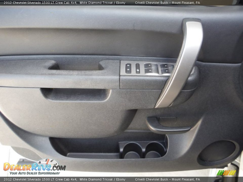 2012 Chevrolet Silverado 1500 LT Crew Cab 4x4 White Diamond Tricoat / Ebony Photo #17