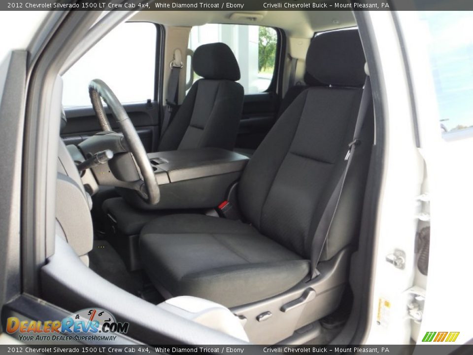 2012 Chevrolet Silverado 1500 LT Crew Cab 4x4 White Diamond Tricoat / Ebony Photo #19