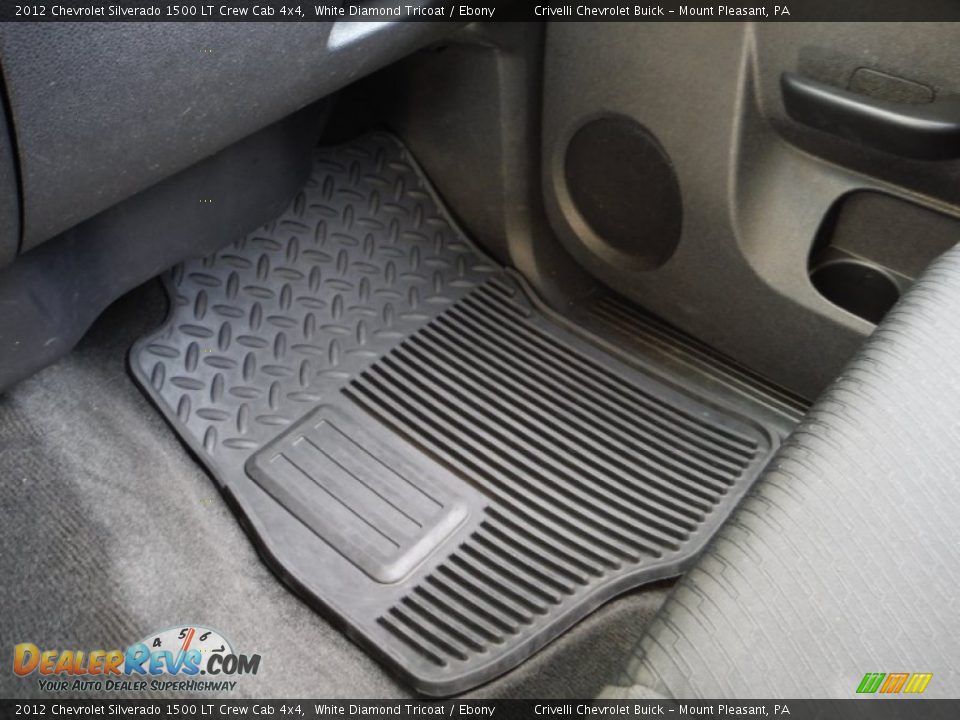 2012 Chevrolet Silverado 1500 LT Crew Cab 4x4 White Diamond Tricoat / Ebony Photo #23