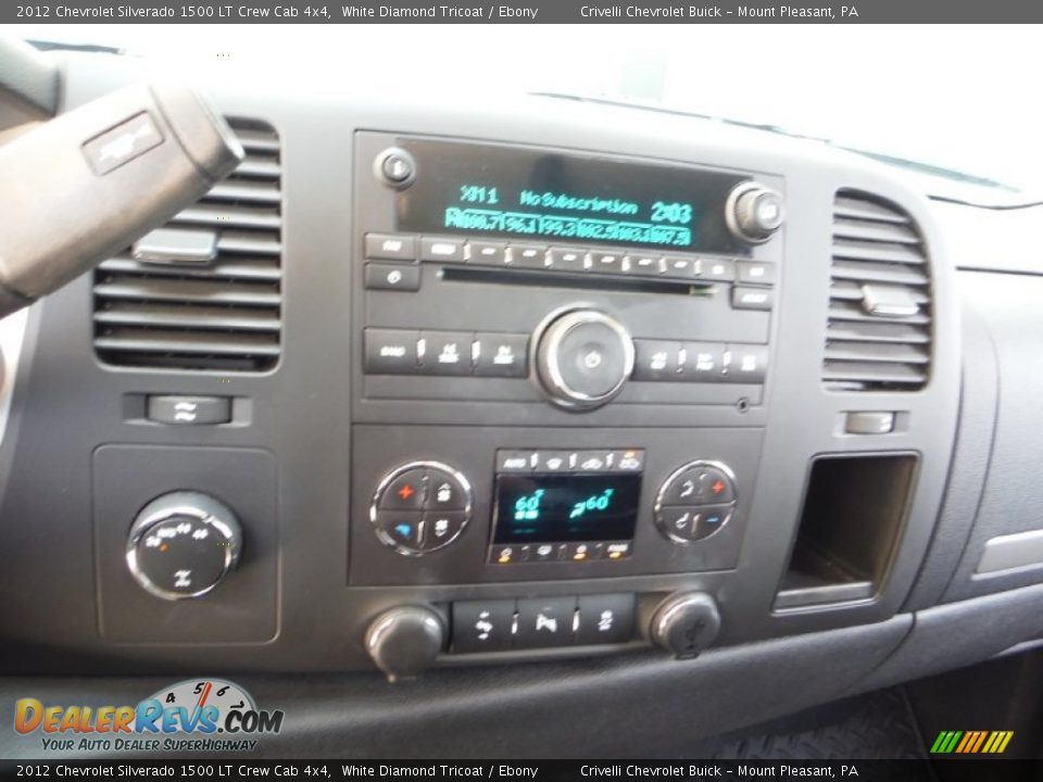 2012 Chevrolet Silverado 1500 LT Crew Cab 4x4 White Diamond Tricoat / Ebony Photo #24