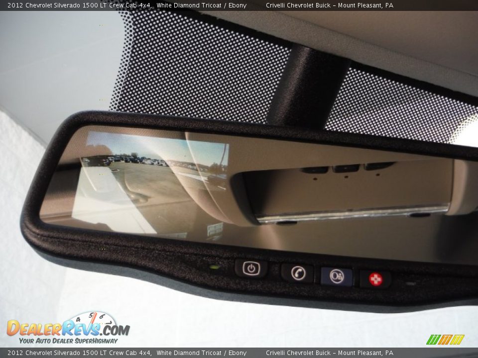 2012 Chevrolet Silverado 1500 LT Crew Cab 4x4 White Diamond Tricoat / Ebony Photo #25