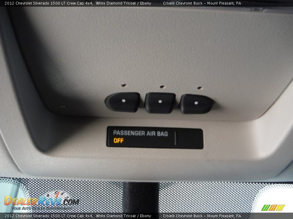 2012 Chevrolet Silverado 1500 LT Crew Cab 4x4 White Diamond Tricoat / Ebony Photo #26