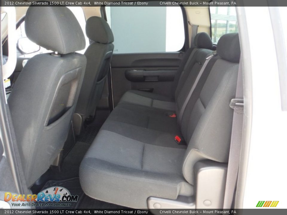 2012 Chevrolet Silverado 1500 LT Crew Cab 4x4 White Diamond Tricoat / Ebony Photo #30