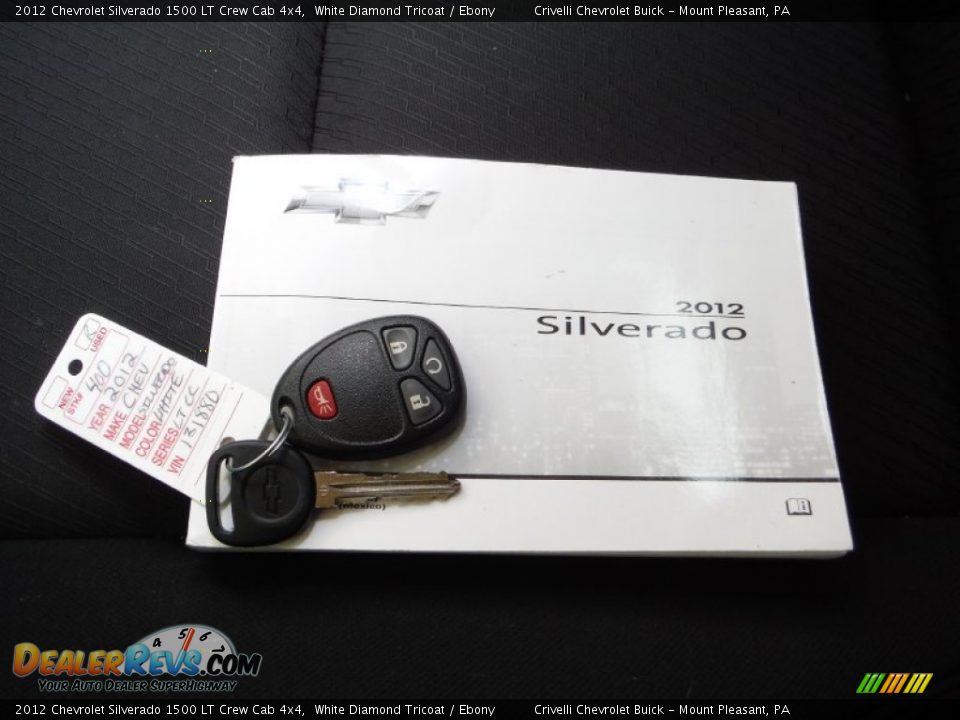 2012 Chevrolet Silverado 1500 LT Crew Cab 4x4 White Diamond Tricoat / Ebony Photo #31