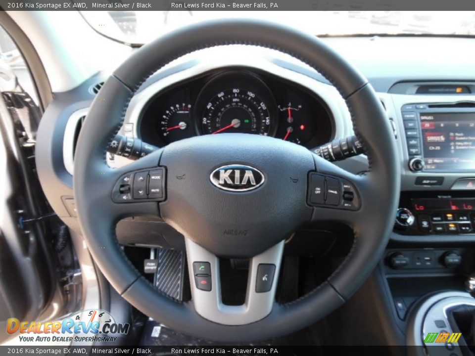 2016 Kia Sportage EX AWD Steering Wheel Photo #18