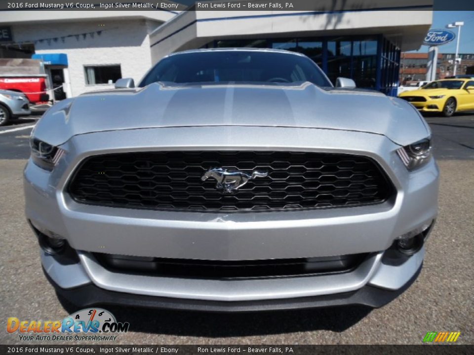 2016 Ford Mustang V6 Coupe Ingot Silver Metallic / Ebony Photo #8