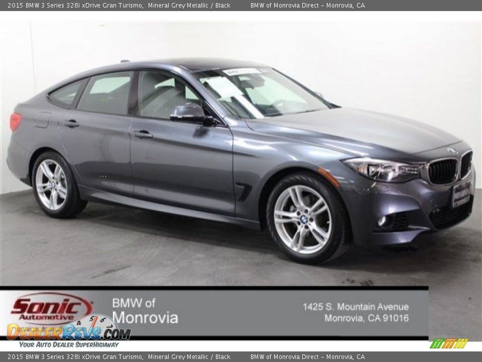 2015 BMW 3 Series 328i xDrive Gran Turismo Mineral Grey Metallic / Black Photo #2
