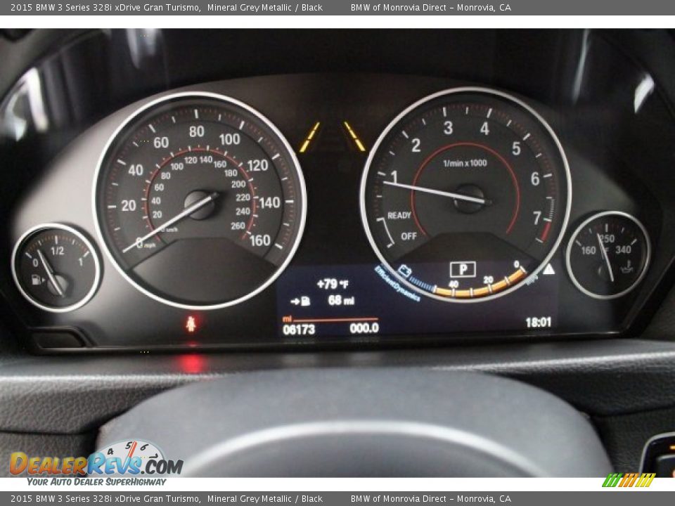 2015 BMW 3 Series 328i xDrive Gran Turismo Mineral Grey Metallic / Black Photo #22