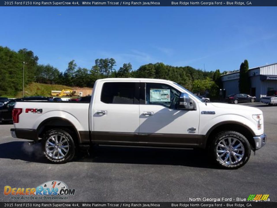 2015 Ford F150 King Ranch SuperCrew 4x4 White Platinum Tricoat / King Ranch Java/Mesa Photo #6