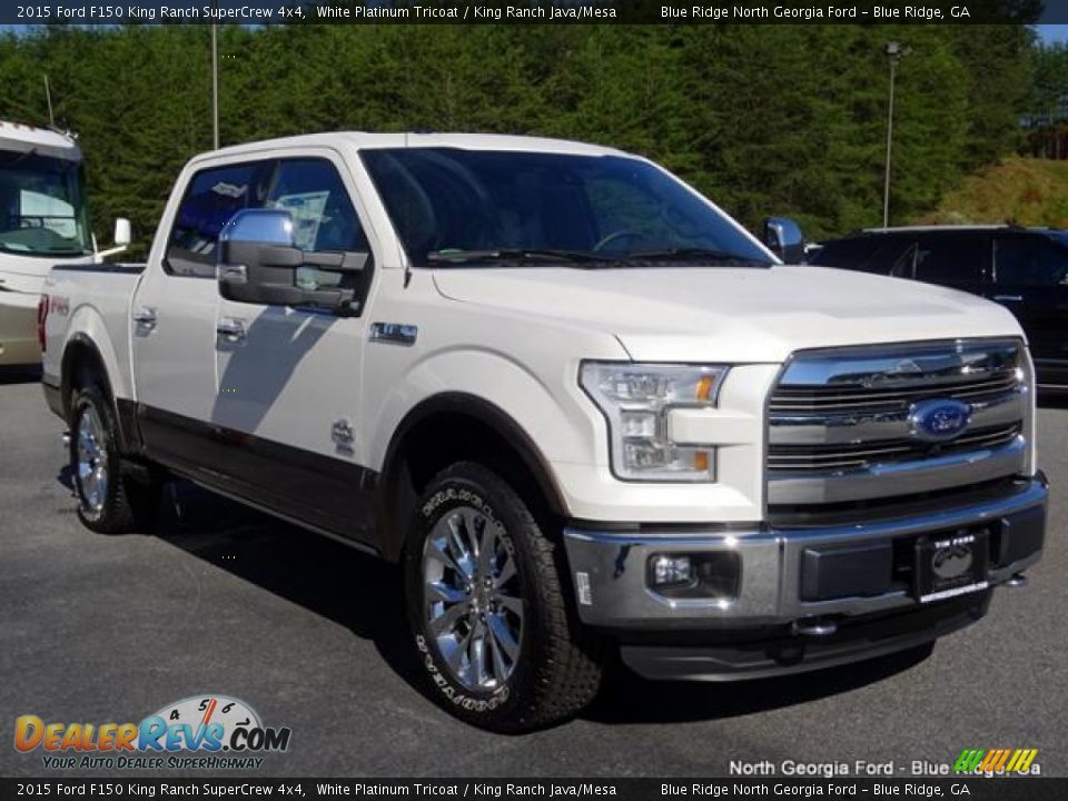 2015 Ford F150 King Ranch SuperCrew 4x4 White Platinum Tricoat / King Ranch Java/Mesa Photo #7
