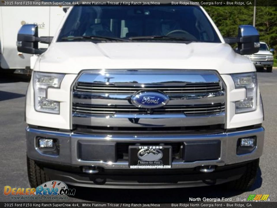 2015 Ford F150 King Ranch SuperCrew 4x4 White Platinum Tricoat / King Ranch Java/Mesa Photo #8