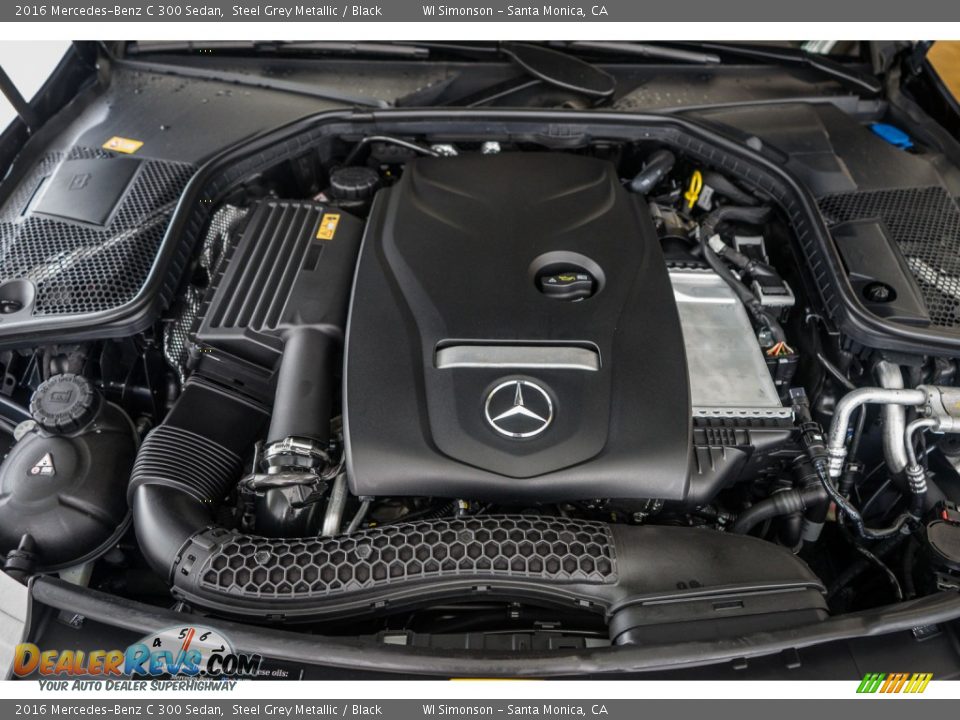 2016 Mercedes-Benz C 300 Sedan Steel Grey Metallic / Black Photo #9