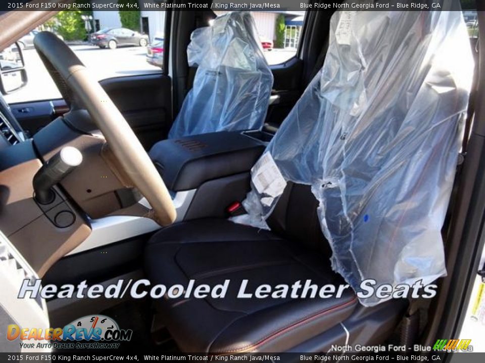 2015 Ford F150 King Ranch SuperCrew 4x4 White Platinum Tricoat / King Ranch Java/Mesa Photo #9