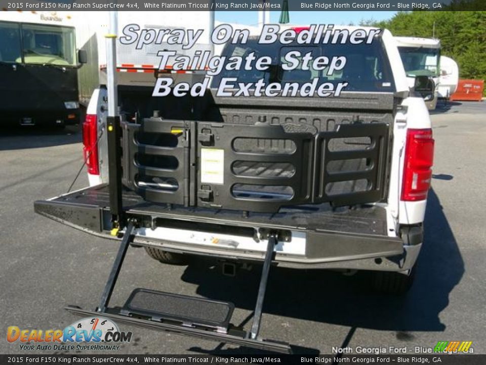 2015 Ford F150 King Ranch SuperCrew 4x4 White Platinum Tricoat / King Ranch Java/Mesa Photo #13