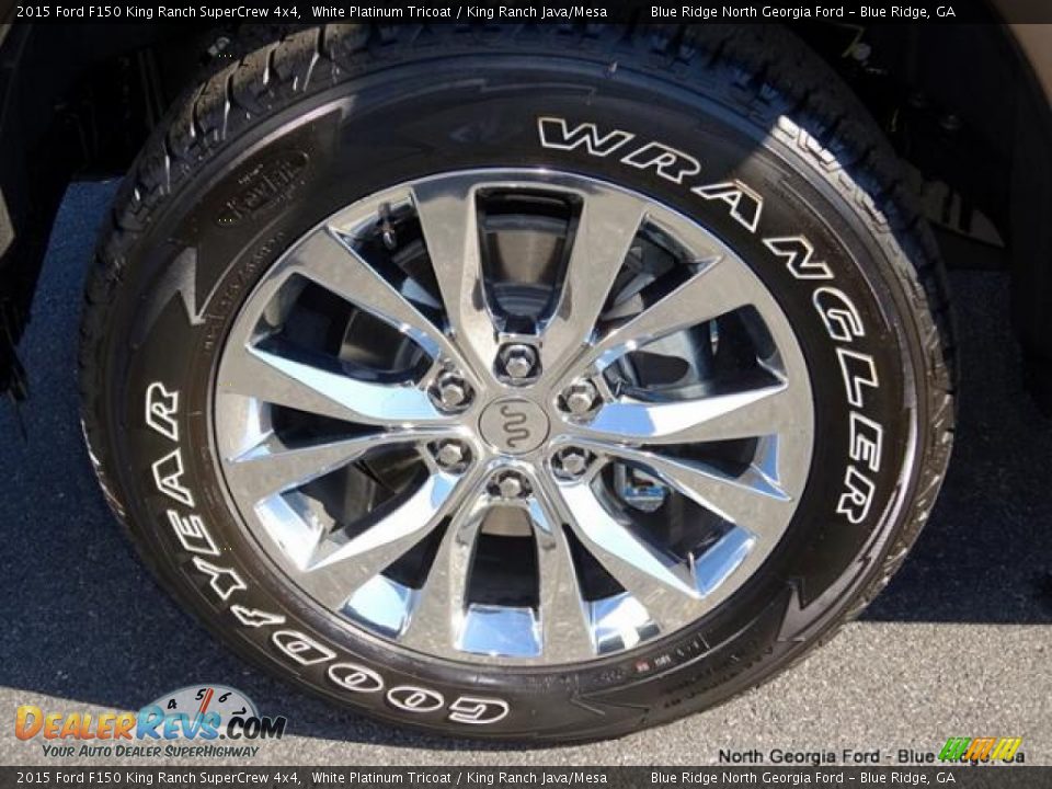 2015 Ford F150 King Ranch SuperCrew 4x4 White Platinum Tricoat / King Ranch Java/Mesa Photo #14