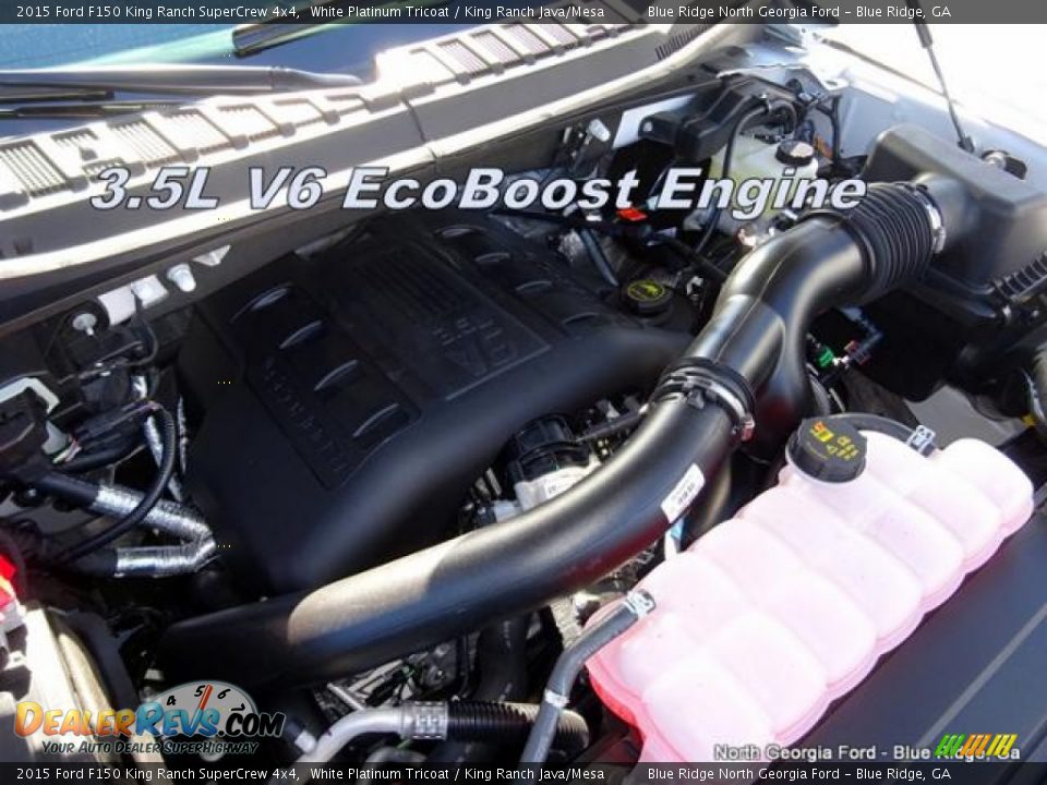 2015 Ford F150 King Ranch SuperCrew 4x4 White Platinum Tricoat / King Ranch Java/Mesa Photo #15