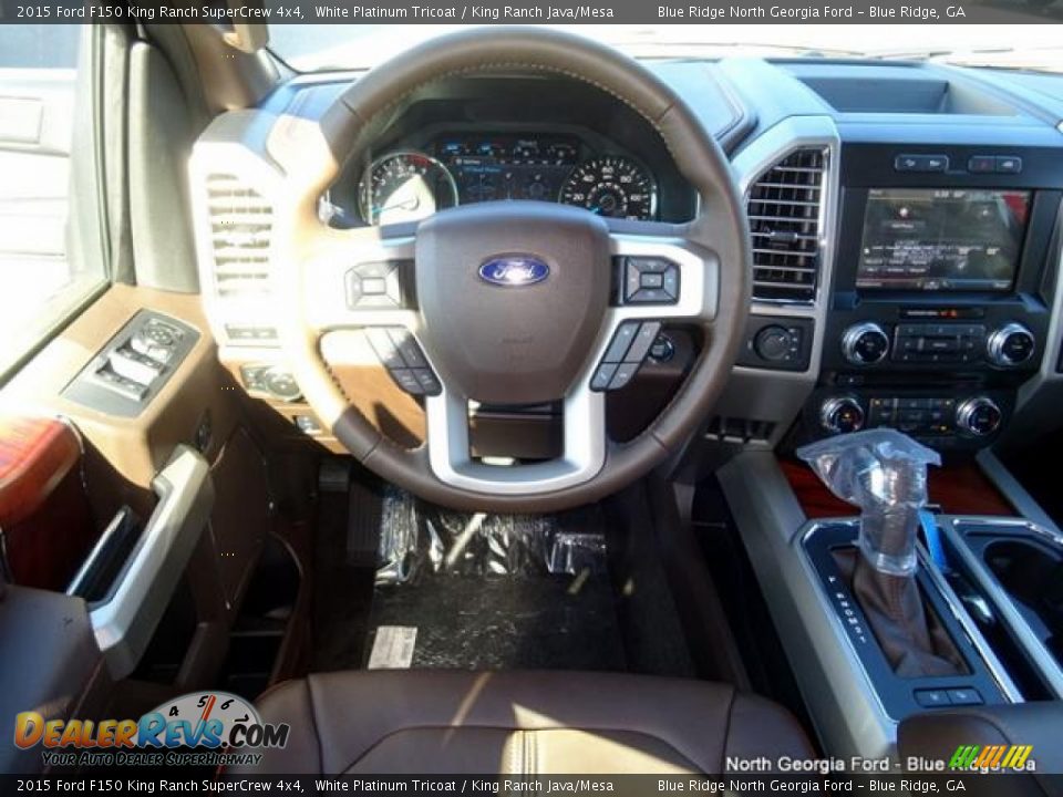 2015 Ford F150 King Ranch SuperCrew 4x4 White Platinum Tricoat / King Ranch Java/Mesa Photo #16