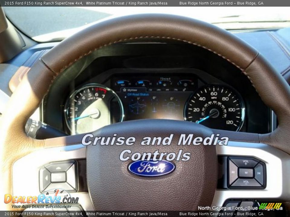 2015 Ford F150 King Ranch SuperCrew 4x4 White Platinum Tricoat / King Ranch Java/Mesa Photo #19