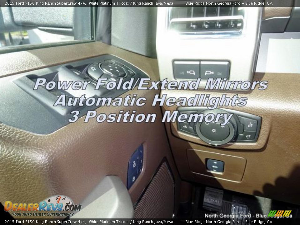 2015 Ford F150 King Ranch SuperCrew 4x4 White Platinum Tricoat / King Ranch Java/Mesa Photo #26