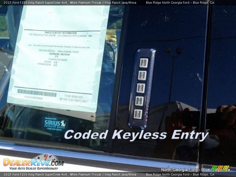 2015 Ford F150 King Ranch SuperCrew 4x4 White Platinum Tricoat / King Ranch Java/Mesa Photo #29