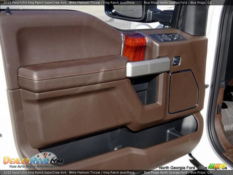 2015 Ford F150 King Ranch SuperCrew 4x4 White Platinum Tricoat / King Ranch Java/Mesa Photo #32