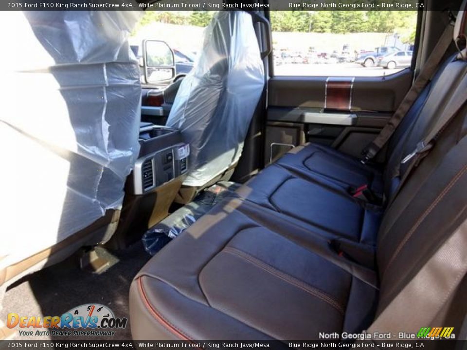 2015 Ford F150 King Ranch SuperCrew 4x4 White Platinum Tricoat / King Ranch Java/Mesa Photo #35