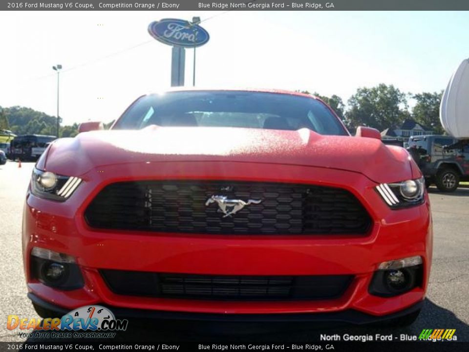 2016 Ford Mustang V6 Coupe Competition Orange / Ebony Photo #8