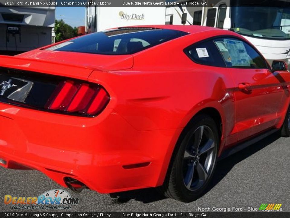 2016 Ford Mustang V6 Coupe Competition Orange / Ebony Photo #31