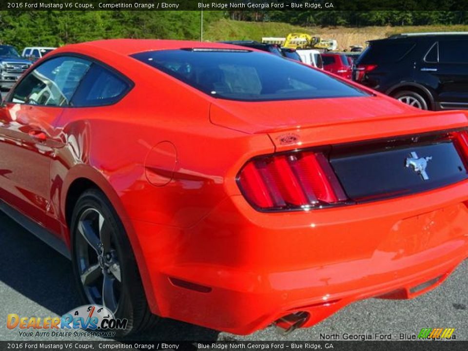 2016 Ford Mustang V6 Coupe Competition Orange / Ebony Photo #32