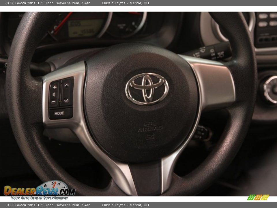 2014 Toyota Yaris LE 5 Door Waveline Pearl / Ash Photo #6