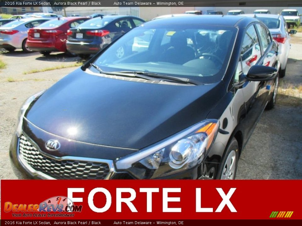 2016 Kia Forte LX Sedan Aurora Black Pearl / Black Photo #1