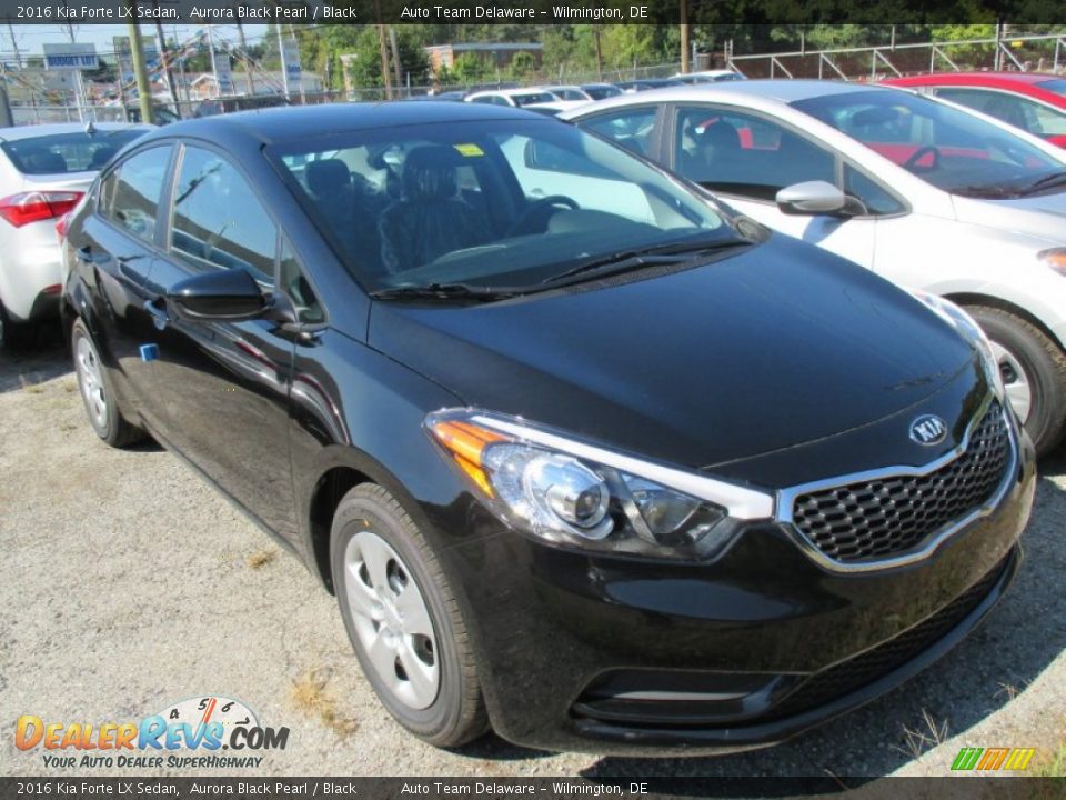 2016 Kia Forte LX Sedan Aurora Black Pearl / Black Photo #2
