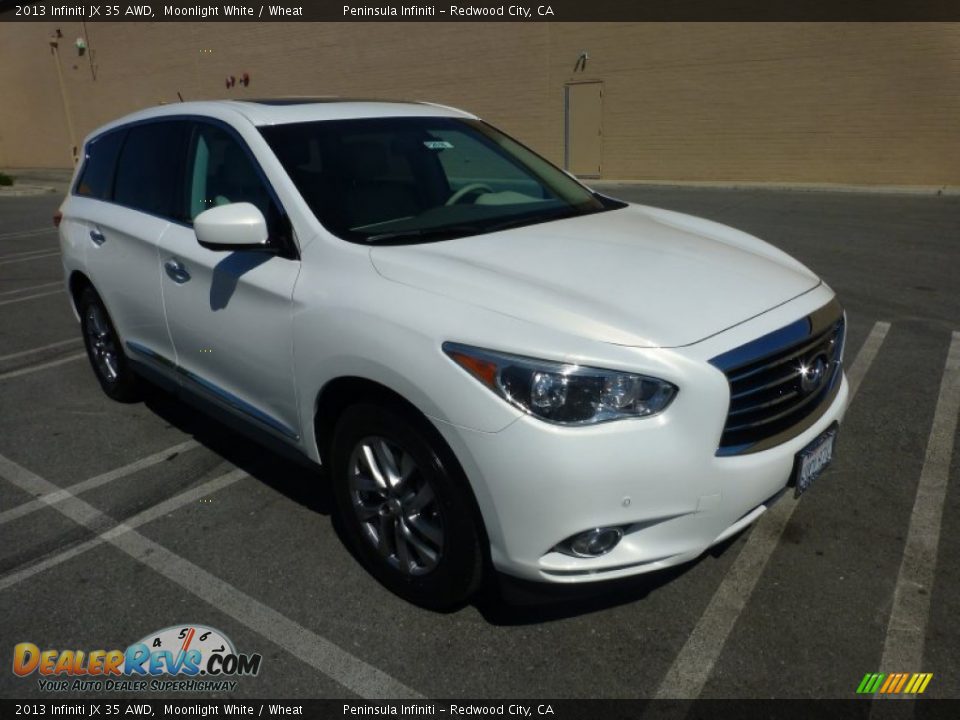 2013 Infiniti JX 35 AWD Moonlight White / Wheat Photo #1