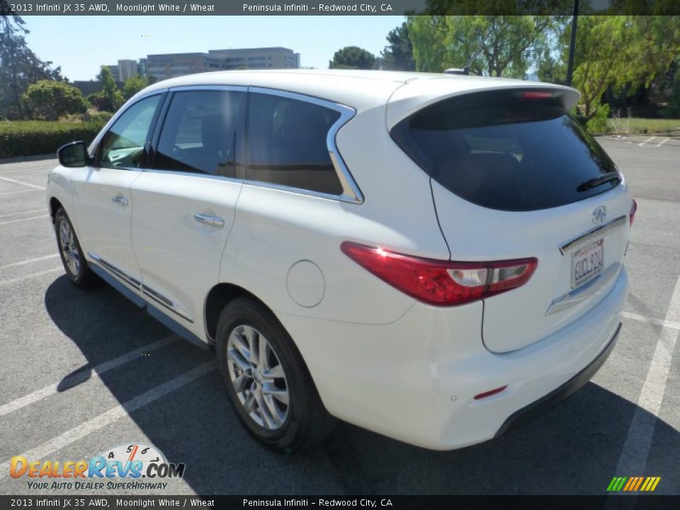 2013 Infiniti JX 35 AWD Moonlight White / Wheat Photo #2