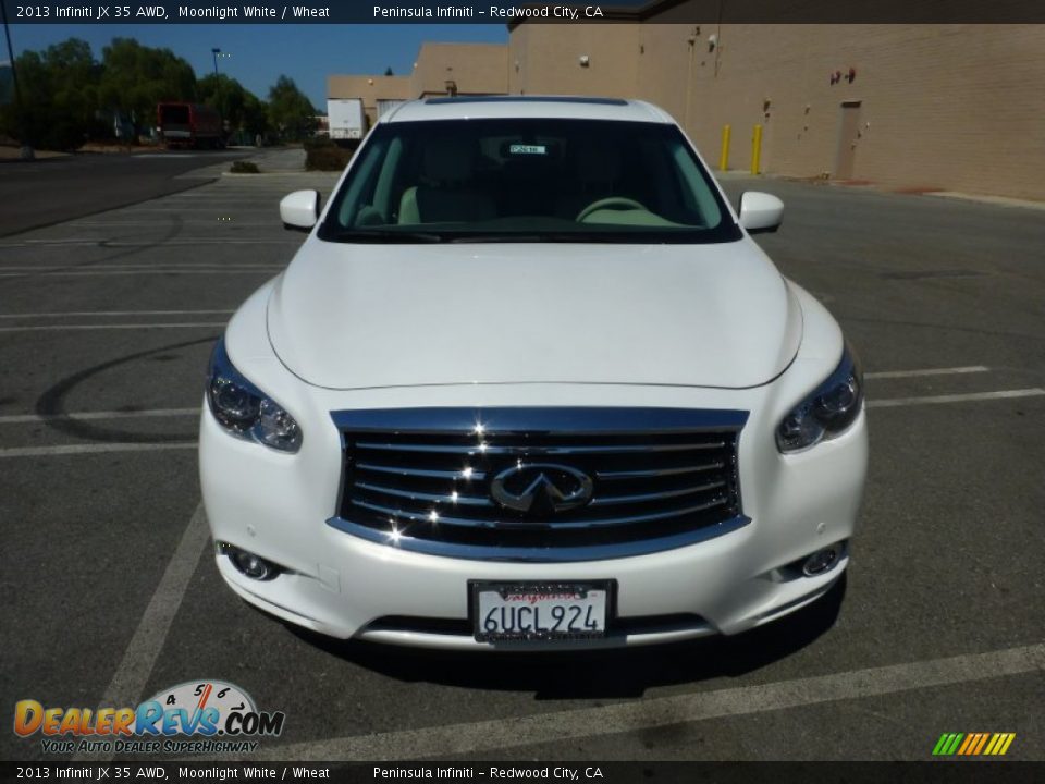 2013 Infiniti JX 35 AWD Moonlight White / Wheat Photo #3