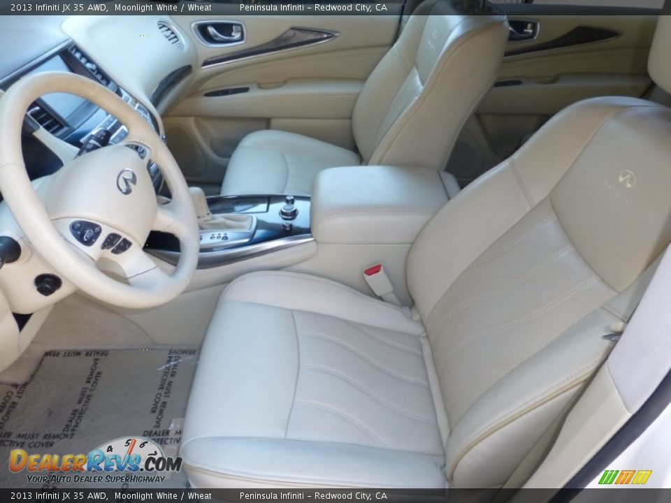 2013 Infiniti JX 35 AWD Moonlight White / Wheat Photo #5
