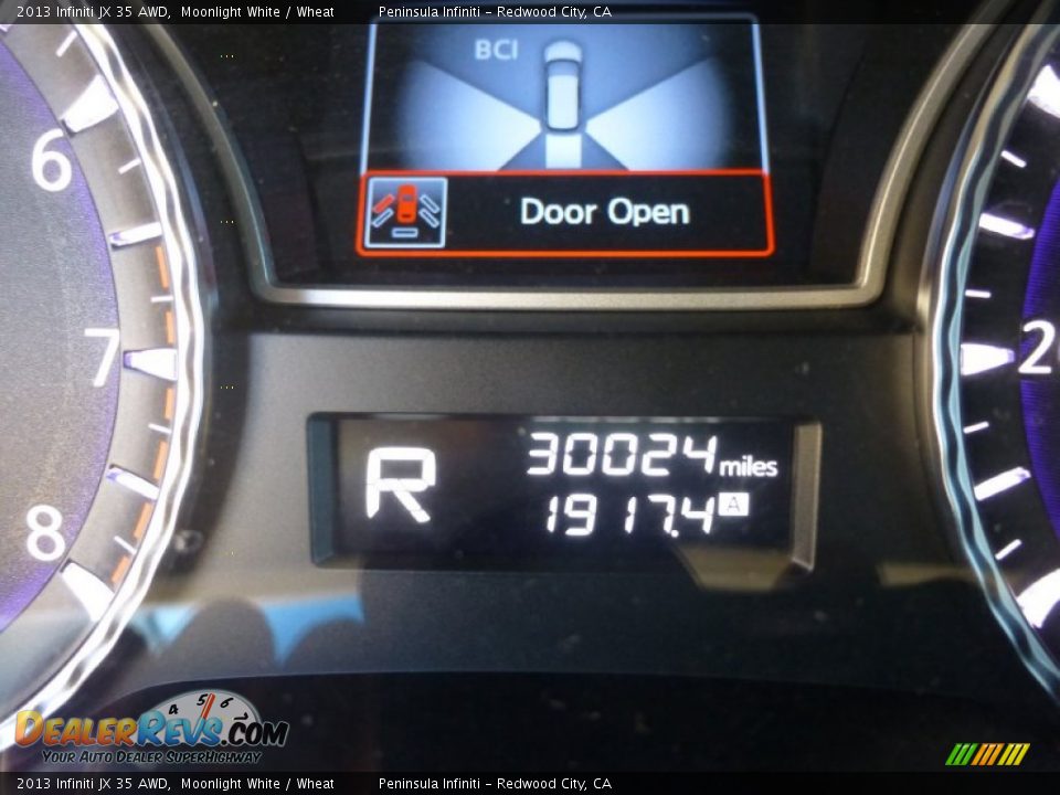 2013 Infiniti JX 35 AWD Moonlight White / Wheat Photo #6