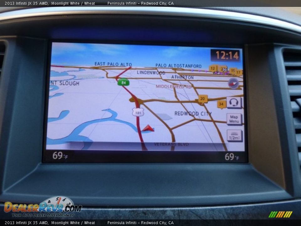 2013 Infiniti JX 35 AWD Moonlight White / Wheat Photo #7