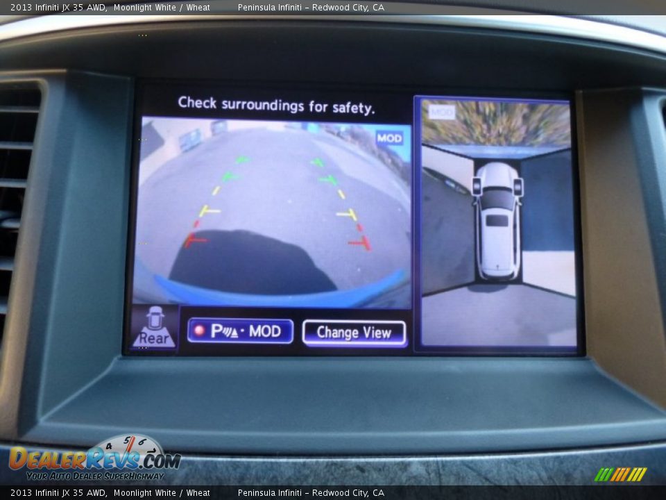 2013 Infiniti JX 35 AWD Moonlight White / Wheat Photo #8